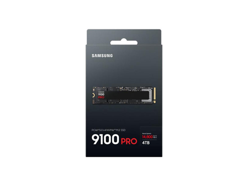 SAMSUNG SSD 9100 PRO 4TB, PCIe 5.0x4 M.2 2280, Seq. Read Speeds Up to