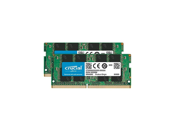 Crucial RAM 64GB Kit (2x32GB) DDR4 2666 MHz CL19 Laptop Memory CT2K32G4SFD8266