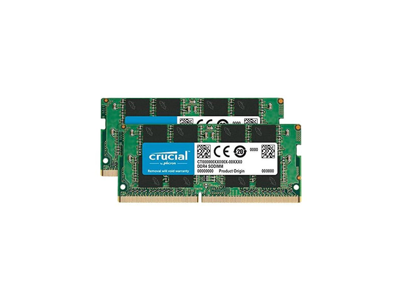 Crucial 64GB Kit (32GBx2) DDR4 2666 MT/s CL19 SODIMM 260-Pin Memory -