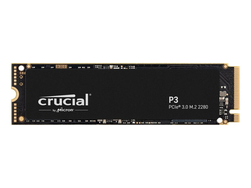 Crucial P3 500GB PCIe 3.0 3D NAND NVMe M.2 SSD, up to 3500MB/s - CT500P3SSD8