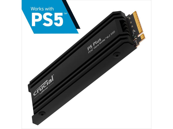 Crucial P5 Plus M.2 2280 1TB with Heatsink PCI-Express 4.0 x4 NVMe 3D NAND