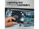 Crucial T500 2TB Gen4 NVMe M.2 Internal Gaming SSD with Heatsink, Up to