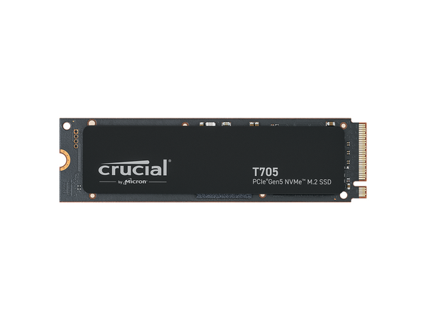 Crucial T705 4TB PCIe Gen5 NVMe M.2 SSD - Up to 14,100 MB/s - Game Ready -