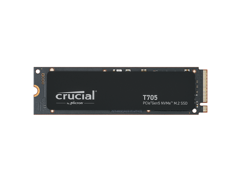 Crucial T705 4TB PCIe Gen5 NVMe M.2 SSD - Up to 14,100 MB/s - Game Ready -