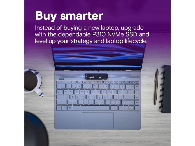 Crucial P310 M.2 2280 4TB PCI-Express 4.0 x4 NVMe 3D NAND Internal Solid State