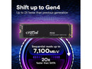 Crucial P310 2TB 2280 PCIe Gen4 3D NAND NVMe M.2 SSD - Up to 7,100 MB/s - Shift