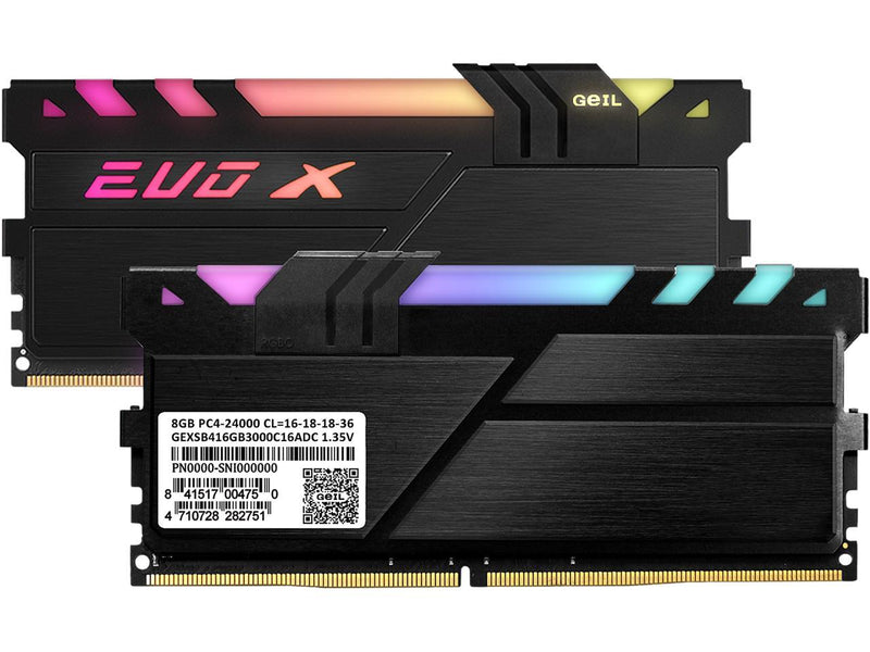 GeIL EVO X II 16GB (2 x 8GB) DDR4 3600 (PC4 28800) Desktop Memory Model