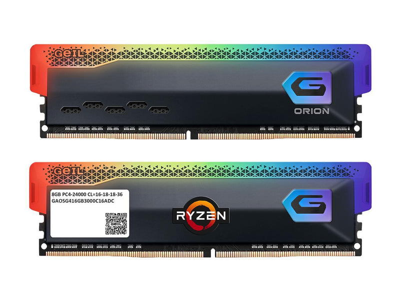 GeIL ORION RGB 16GB (2 x 8GB) 288-Pin PC RAM DDR4 3600 (PC4 28800) Desktop