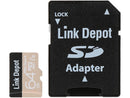 Link Depot 64GB microSDXC w/SD Adapter USH 3 Class10 90/45