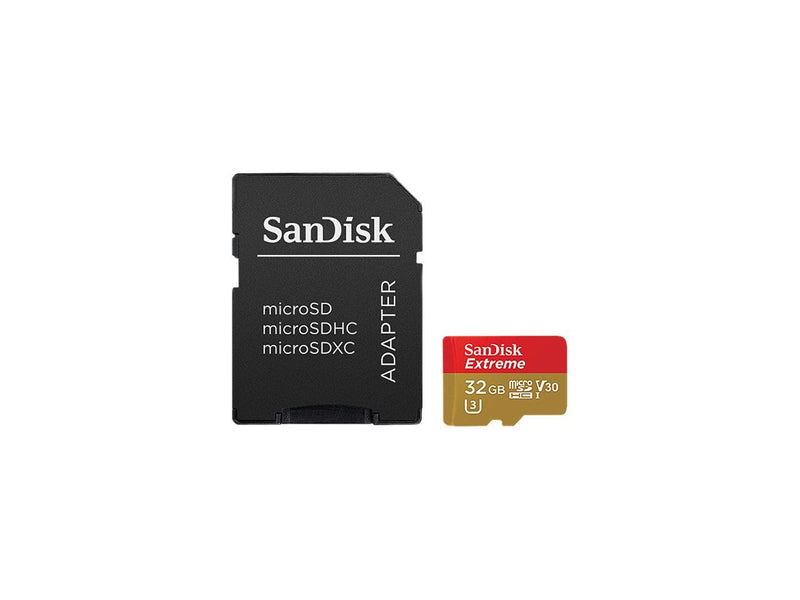 SanDisk Extreme 32GB microSDHC Flash Card with Adapter