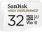 SanDisk 32GB High Endurance Video MicroSDHC Card with Adapter for Dash