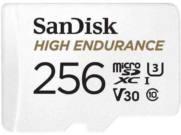 SanDisk 256GB High Endurance Video microSDXC Card with Adapter for Dash