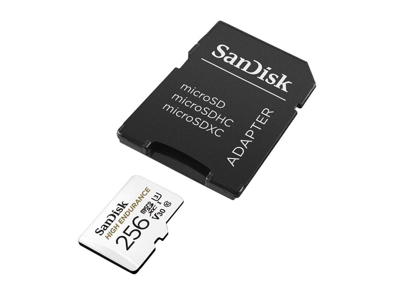 SanDisk 256GB High Endurance Video microSDXC Card with Adapter for Dash