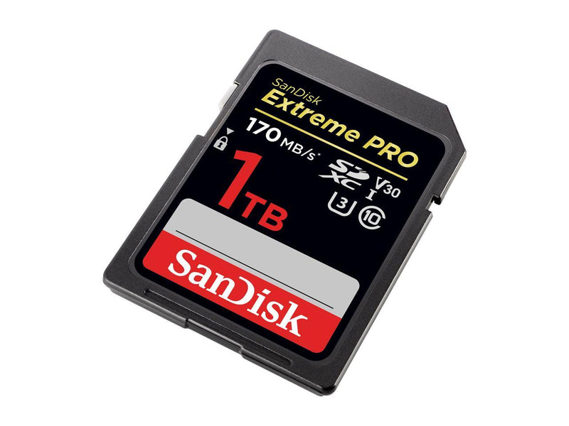 SanDisk 1TB Extreme PRO SDXC UHS-I Card - C10, U3, V30, 4K UHD, SD Card