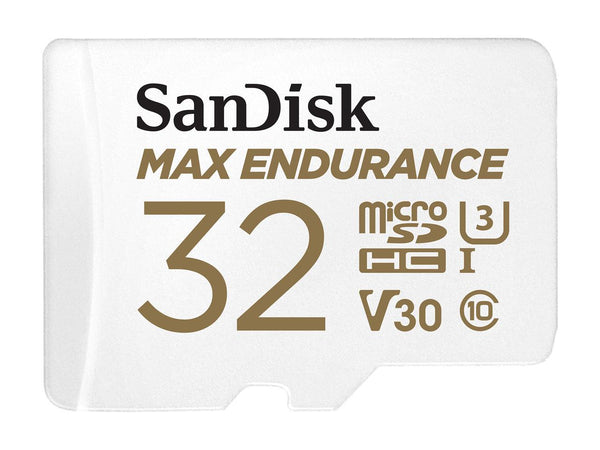 SanDisk 32GB MAX Endurance microSDHC Card with Adapter for Home Security