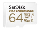 SanDisk 64GB MAX Endurance microSDXC Card with Adapter for Home Security