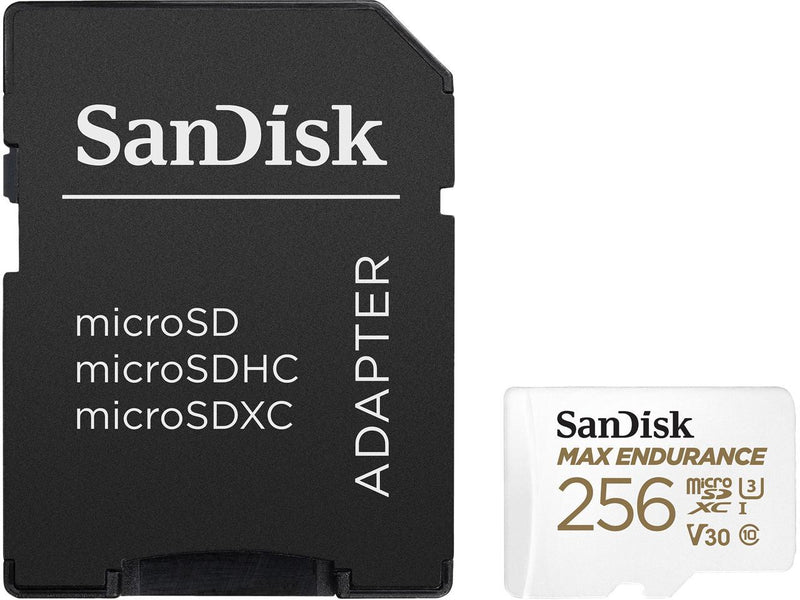 SanDisk 256GB MAX Endurance microSDXC Card with Adapter for Home Security