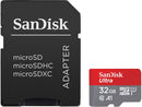 SanDisk 32GB Ultra microSDHC UHS-I Memory Card with Adapter - 120MB/s