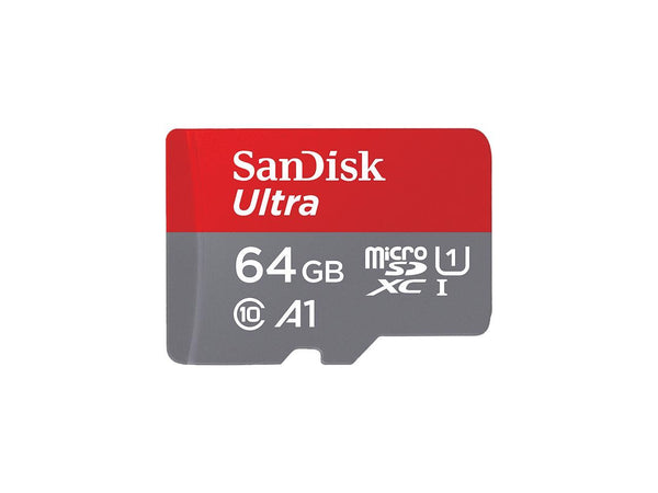 SanDisk 64GB Ultra microSDHC UHS-I Memory Card with Adapter - 120MB/s
