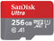 SanDisk 256GB Ultra microSDXC UHS-I Memory Card with Adapter - 120MB/s