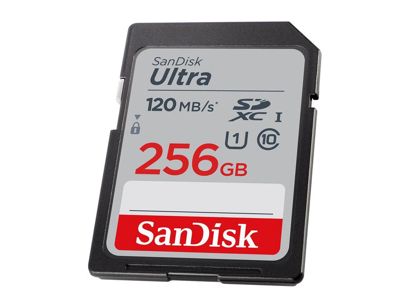 SanDisk 256GB Ultra SDXC UHS-I Memory Card - 120MB/s, C10, U1, Full HD