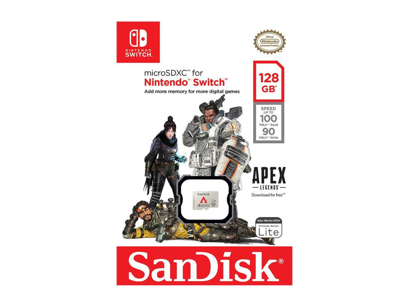 SanDisk 128GB microSDXC-Card Licensed for Nintendo-Switch, Apex Legends