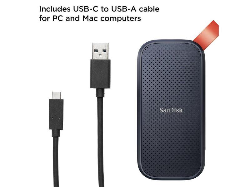 SanDisk 2TB Portable SSD - Up to 520MB/s, USB-C, USB 3.2 Gen