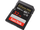 SanDisk 32GB Extreme Pro SDHC UHS-I/U3 V30 Class 10 Memory Card, Speed Up to