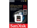 SanDisk 64GB Extreme Pro SDXC UHS-I/U3 V30 Class 10 Memory Card, Speed Up to