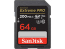 SanDisk 64GB Extreme Pro SDXC UHS-I/U3 V30 Class 10 Memory Card, Speed Up to