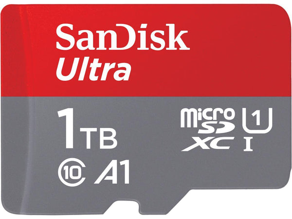 SanDisk 1TB Ultra microSDXC A1 UHS-I/U1 Class 10 Memory Card with Adapter, Speed