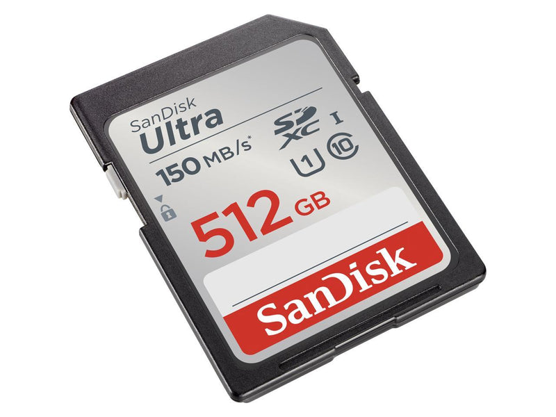 SanDisk 512GB Ultra SDXC UHS-I / Class 10 Memory Card, Speed Up to 150MB/s