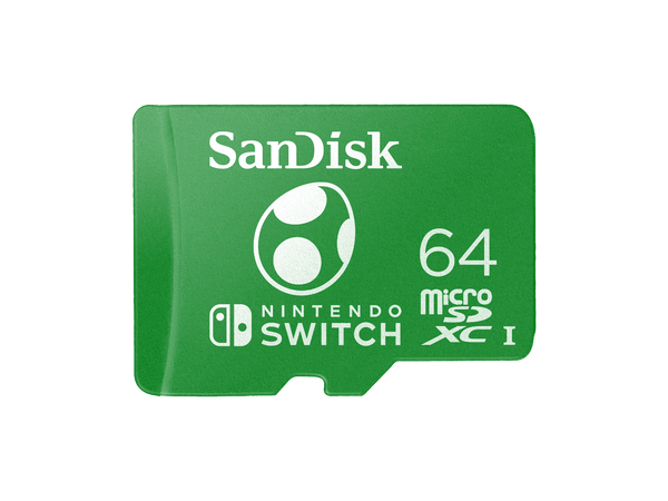 SanDisk 64GB microSDXC UHS-I for Nintendo Switch, Speed Up to 100MB/s