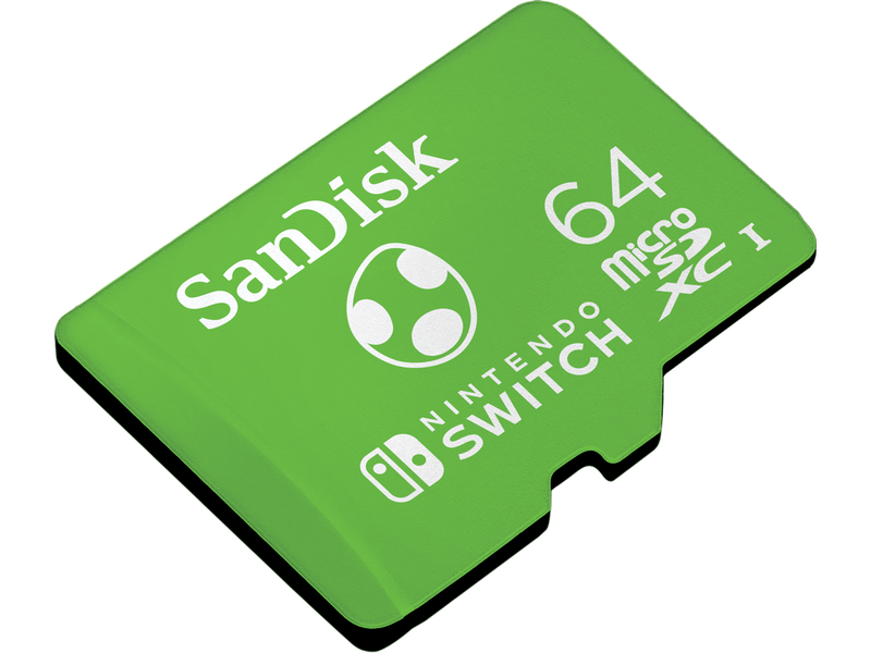 SanDisk 64GB microSDXC UHS-I for Nintendo Switch, Speed Up to 100MB/s