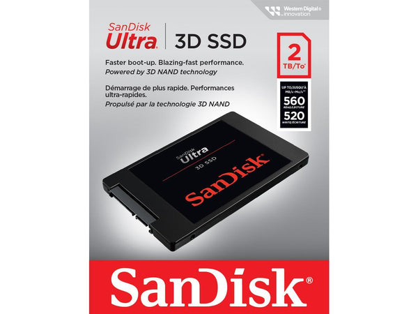 SanDisk Ultra 2.5" 500GB SATA III 3D NAND Internal Solid State Drive (SSD)
