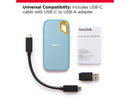 SanDisk 2TB Extreme Portable SSD - Up to 1050MB/s - USB-C, USB 3.2 Gen 2 -