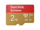 SanDisk Extreme 2TB MicroSD Memory Card Model SDSQXAV-2T00-GN6MA