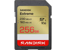 SANDISK 256GB Extreme SD UHS-I Card - Up to 230MB/s Read Speed and 160MB/s Write
