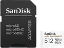 SANDISK 512GB High Endurance Video microSDXC Card with Adapter for Dash Cam and