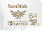 SanDisk 64GB microSDXC-Card, Licensed for Nintendo-Switch - SDSQXAT-064G-GNCZN