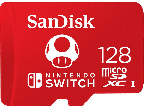 SanDisk 128GB microSDXC-Card, Licensed for Nintendo-Switch - SDSQXAO-128G-GNCZN