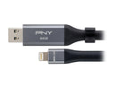 PNY DUO-LINK 64GB USB Flash Drive Model P-FDI64GLA02GC-RB