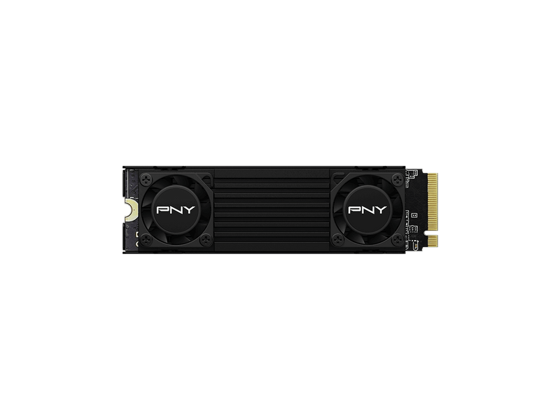 PNY CS3150 1TB PCIe Gen5 x4 NVMe M.2 SSD with Dual Fan Black Heatsink –