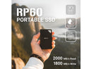 PNY RP60 2TB USB 3.2 Type-C Portable SSD - Up to 2000MB/s, USB-C, USB 3.2