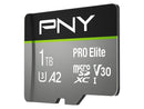 PNY PRO Elite 1TB microSDXC Flash Card Model P-SDU1TBV32100PRO-GE
