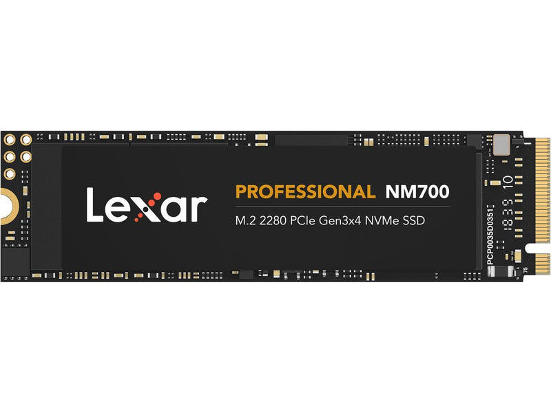 Lexar LNM700-256RBNA NM700 256GB M.2 2280 PCIe Gen 3x4 NVMe Solid State Drive