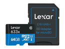 Lexar High-Performance 633x microSDXC UHS-1 Memory Card, 64GB