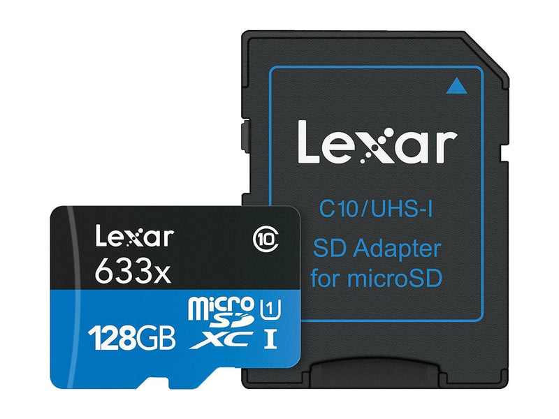 Lexar High-Performance 633x microSDXC UHS-1 Memory Card, 128GB