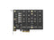 PCIe 3.0 x4 to 4-Port M.2 NVMe Adapter Card