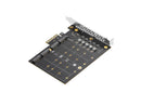 PCIe 3.0 x4 to 4-Port M.2 NVMe Adapter Card